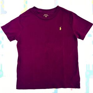 Polo Ralph Lauren Cotton Jersey Crewneck Tee-Gently used- size 7